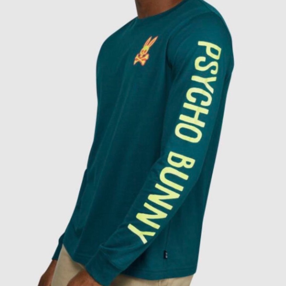 Psycho Bunny Teal Long Sleeve Size 5/Medium